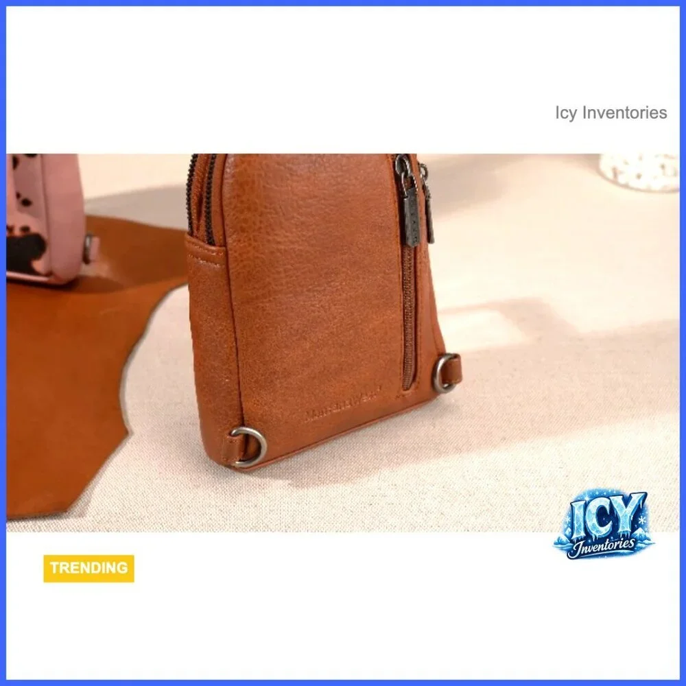 Small Crossbody Sling Bag with Detachable Adjustable Strap